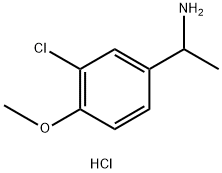 1-(3-CHLORO-4-METHOXYPHENYL)ETHAN-1-AMINE HYDROCHLORIDE Structure