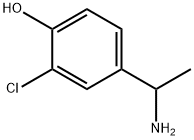 4-(1-AMINOETHYL)-2-CHLOROPHENOL Structure