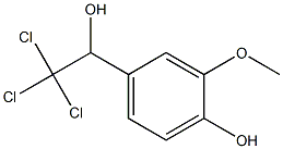 Benzenemethanol,4-hydroxy-3-methoxy-a-(trichloromethyl)- Structure