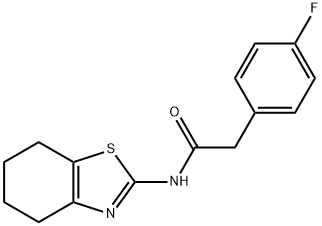 2-(4-fluorophenyl)-N-(4,5,6,7-tetrahydro-1,3-benzothiazol-2-yl)acetamide Structure