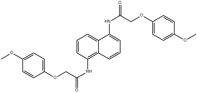 N,N'-1,5-naphthalenediylbis[2-(4-methoxyphenoxy)acetamide] Struktur