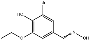 3-bromo-5-ethoxy-4-hydroxybenzaldehyde oxime Structure