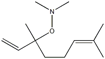 N-(3,7-dimethylocta-1,6-dien-3-yloxy)-N-methyl-methanamine Structure