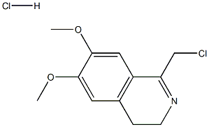 1-(chloromethyl)-6,7-dimethoxy-3,4-dihydroisoquinoline hydrochloride Struktur