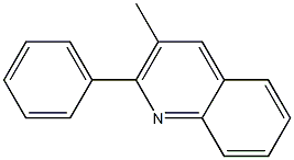 Quinoline, 3-methyl-2-phenyl- 化学構造式