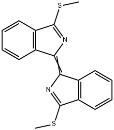 3,3'-Bis-methylsulfanyl-[1,1']biisoindolylidene Structure
