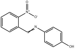 Phenol,4-[[(2-nitrophenyl)methylene]amino]- 化学構造式