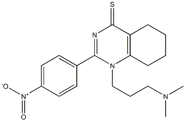 1-(3-(dimethylamino)propyl)-2-(4-nitrophenyl)-5,6,7,8-tetrahydroquinazoline-4(1H)-thione,537680-84-5,结构式