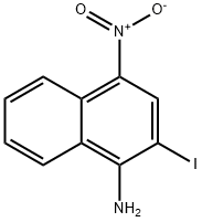 2-iodo-4-nitronaphthalen-1-Ylamine 化学構造式
