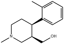 ((3R,4R)-1-methyl-4-p-tolylpiperidin-3-yl)methanol Struktur