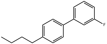 4'-正丁基-3-氟联苯 结构式