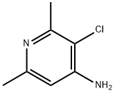 3-Chloro-2,6-dimethyl-pyridin-4-ylamine 化学構造式