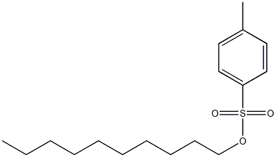 Benzenesulfonic acid, 4-methyl-, decyl ester Structure