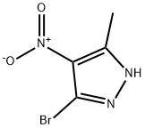 3-bromo-5-methyl-4-nitro-1H-pyrazole Structure