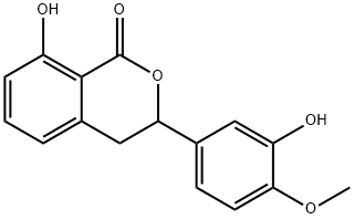 3,4-Dihydro-8-Hydroxy-3-(3-Hydroxy-4-Methoxyphenyl) 1H-2-Benzopyran-1-One