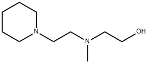 2-(N-methyl-N-(2-(piperidin-1-yl)ethyl)amino)ethanol Struktur