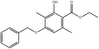ethyl 4-(benzyloxy)-2-hydroxy-3,6-dimethylbenzoate Structure