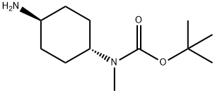 反式-N-(4-氨基环己基)-N-甲基氨基甲酸叔丁酯 结构式