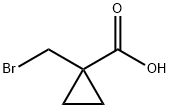 1-(溴甲基)环丙烷羧酸,56834-40-3,结构式