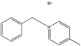 1-苄基-4-甲基吡啶-1-鎓溴化物 结构式