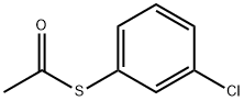 S-(3-CHLOROPHENYL) ETHANETHIOATE 结构式