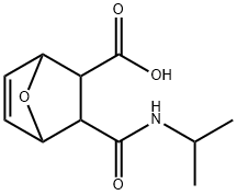 2-(propan-2-ylcarbamoyl)-7-oxabicyclo[2.2.1]hept-5-ene-3-carboxylic acid Struktur