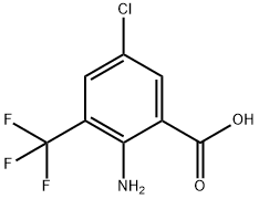 2-氨基-5-氯-3-(三氟甲基)苯甲酸, 58026-23-6, 结构式