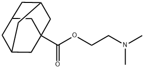 2-(二甲氨基)乙基金刚烷-1-甲酸基酯,58158-76-2,结构式