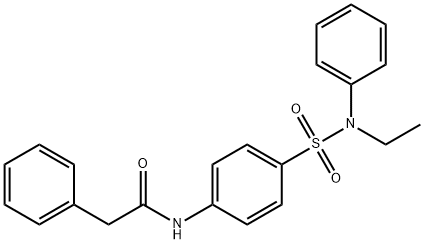 N-(4-{[ethyl(phenyl)amino]sulfonyl}phenyl)-2-phenylacetamide Struktur