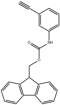 (9H-fluoren-9-yl)methyl (3-ethynylphenyl)carbamate Structure