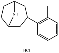 3-(O-TOLYL)-8-AZABICYCLO[3.2.1]OCTANE HCL 结构式