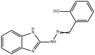 (Z)-2-((2-(1H-benzo[d]imidazol-2-yl)hydrazono)methyl)phenol Struktur