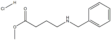 Methyl 4-(Benzylamino)Butanoate Hydrochloride 化学構造式