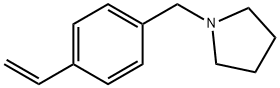 4-乙烯基苄基吡咯烷,60472-54-0,结构式
