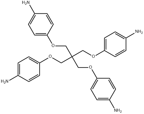 Tetrakis[(4-aminophenoxy)methyl]methane 化学構造式