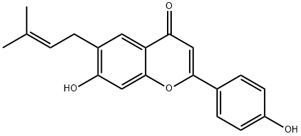 4H-1-Benzopyran-4-one,7-hydroxy-2-(4- hydroxyphenyl)-6-(3-methyl-2-butenyl)-