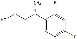 (3S)-3-AMINO-3-(2,4-DIFLUOROPHENYL)PROPAN-1-OL Struktur