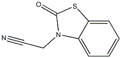 2-(2-oxobenzothiazol-3-yl)acetonitrile 结构式