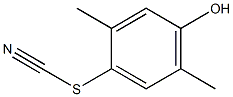 Thiocyanic acid, 4-hydroxy-2,5-dimethylphenyl ester Structure
