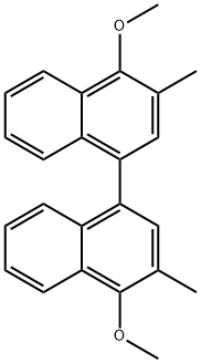 4,4'-Dimethoxy-3,3'-dimethyl-[1,1']binaphthyl Struktur