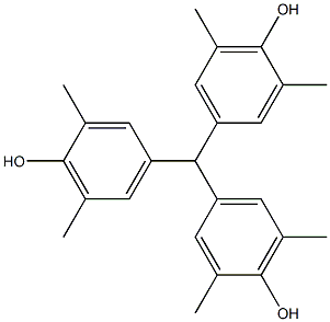 Phenol, 4,4',4''-methylidynetris[2,6-dimethyl- Struktur