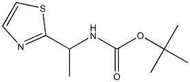 tert-butyl (1-(thiazol-2-yl)ethyl)carbamate 结构式