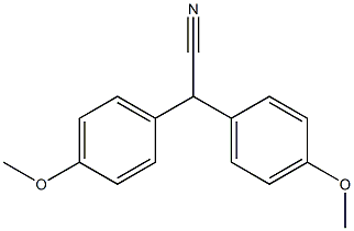 Benzeneacetonitrile,4-methoxy-a-(4-methoxyphenyl)- Struktur