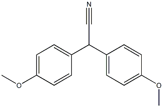 Benzeneacetonitrile,4-methoxy-a-(4-methoxyphenyl)- Structure