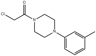 1-(chloroacetyl)-4-(3-methylphenyl)piperazine Structure