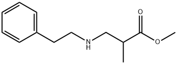 methyl 2-methyl-3-[(2-phenylethyl)amino]propanoate 结构式