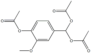 Methanediol,1-[4-(acetyloxy)-3-methoxyphenyl]-, 1,1-diacetate Structure