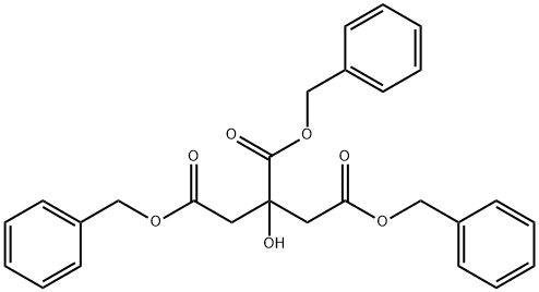 1,2,3-Propanetricarboxylicacid, 2-hydroxy-, 1,2,3-tris(phenylmethyl) ester 化学構造式