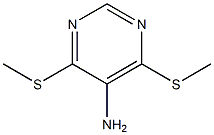 5-Pyrimidinamine,4,6-bis(methylthio)-,6311-79-1,结构式