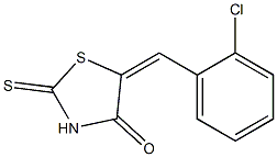 4-Thiazolidinone,5-[(2-chlorophenyl)methylene]-2-thioxo- Structure